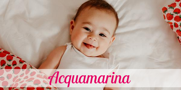 Namensbild von Acquamarina auf vorname.com