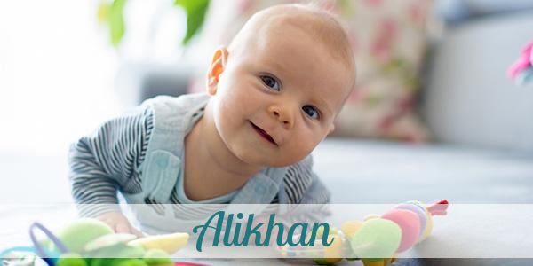 Namensbild von Alikhan auf vorname.com
