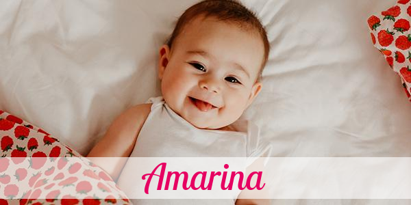 Namensbild von Amarina auf vorname.com