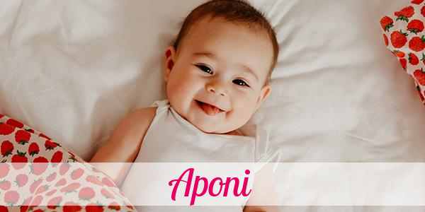 Namensbild von Aponi auf vorname.com