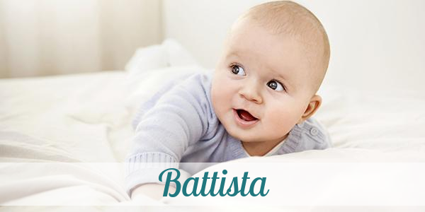 Namensbild von Battista auf vorname.com