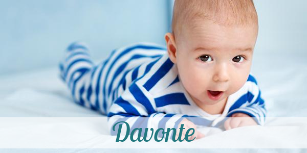 Namensbild von Davonte auf vorname.com