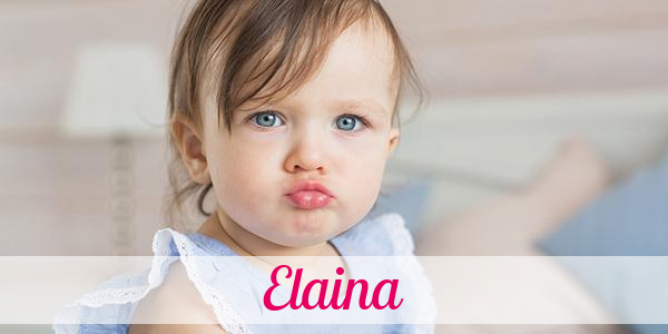 Namensbild von Elaina auf vorname.com