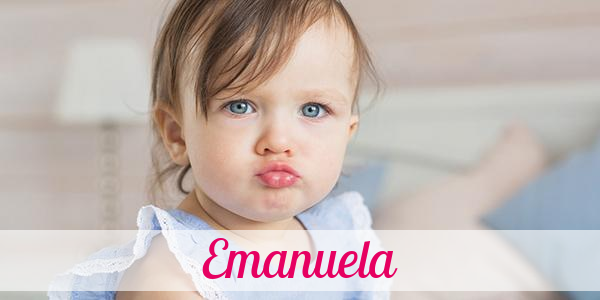 Namensbild von Emanuela auf vorname.com
