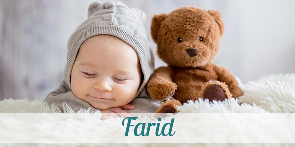Namensbild von Farid auf vorname.com