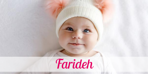 Namensbild von Farideh auf vorname.com