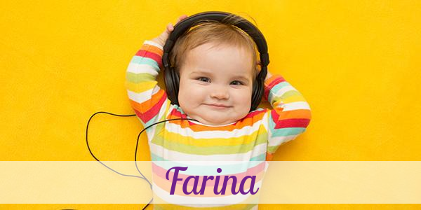 Namensbild von Farina auf vorname.com