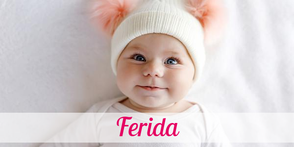 Namensbild von Ferida auf vorname.com