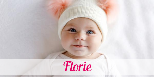 Namensbild von Florie auf vorname.com