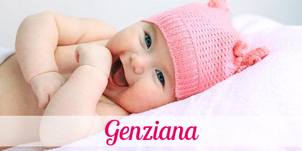Namensbild von Genziana auf vorname.com
