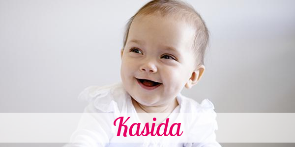 Namensbild von Kasida auf vorname.com