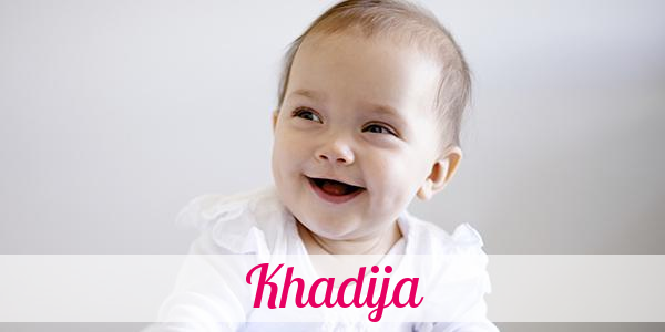 Namensbild von Khadija auf vorname.com