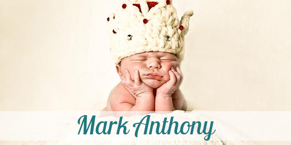 Namensbild von Mark Anthony auf vorname.com