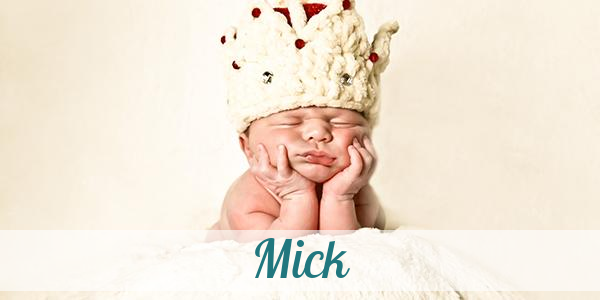 Namensbild von Mick auf vorname.com