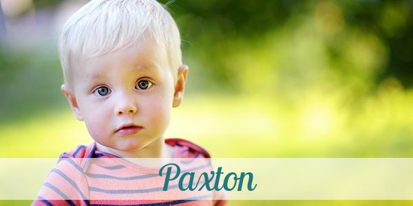 Namensbild von Paxton auf vorname.com