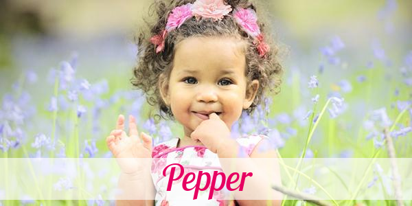 Namensbild von Pepper auf vorname.com