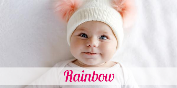 Namensbild von Rainbow auf vorname.com