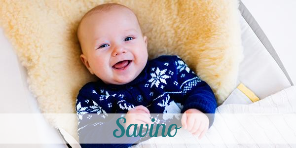 Namensbild von Savino auf vorname.com