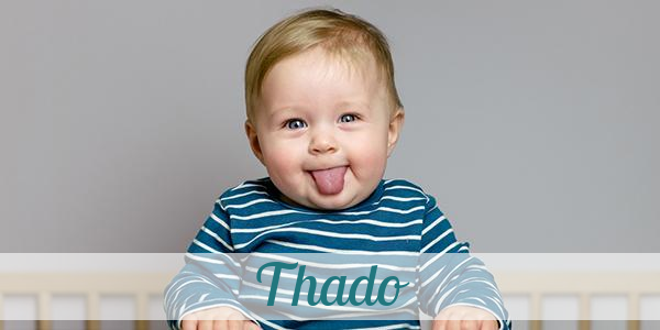 Namensbild von Thado auf vorname.com
