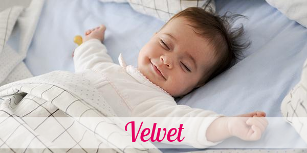 Namensbild von Velvet auf vorname.com