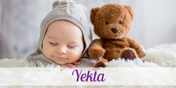 Namensbild von Yekta auf vorname.com